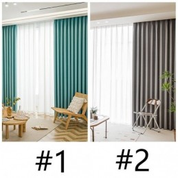 Cortinas Opacas Modernas De Color Sólido, Hechas A Medida, Para Sala De Estar Y Dormitorio.