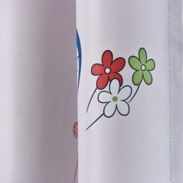 Cortina Opaca Con Estampado De Doraemon, Hecha A Medida, Para Habitación Infantil