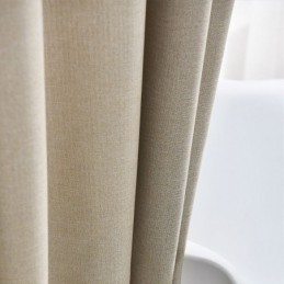 Cortina Opaca Hecha A Medida Cortina De Color Sólido Con Diseño De Estrella Hueca