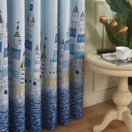 Cortinas Con Estampado De New Castle, Estilo Europeo, Para Sala De Estar Y Dormitorio.