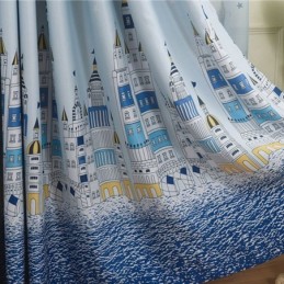 Cortinas Con Estampado De New Castle, Estilo Europeo, Para Sala De Estar Y Dormitorio.