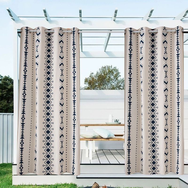 Cortinas Impermeables Para Exteriores, Con Bloqueo De Calor, Hechas A Medida Para Patio, Pérgola Y Porche.