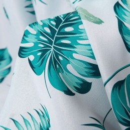 Cortinas Modernas Con Estampado Tropical Y Hojas Verdes Para Ventana De Sala De Estar