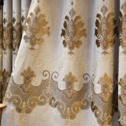 Cortina Hecha A Medida Cortina Estilo Europeo Bordado