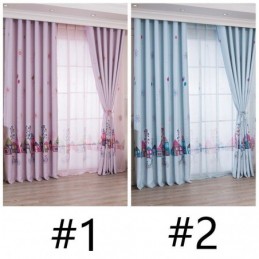 Cortinas Opacas Con Diseño De Casa De Dibujos Animados Para Habitación Infantil, Hechas A Medida.