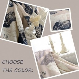 Cortinas De Protección Ambiental Hechas A Medida, De Algodón Y Cáñamo, Con Impresión Para Ventilación, Para Ventanas.