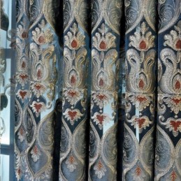 Cortina De Chenilla Hecha A Medida, Estilo Europeo, Para Sala De Estar