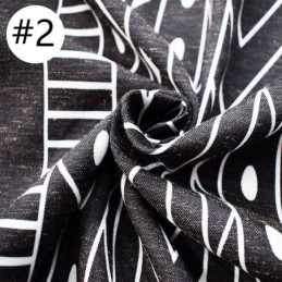 Cortinas Con Estampado Geométrico, Semiopacas, De Algodón Y Lino Con Borlas Para Sala De Estar