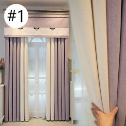 Cortina Opaca De Color Liso Hecha A Medida Para Sala De Estar