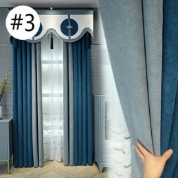 Cortina Opaca De Color Liso Hecha A Medida Para Sala De Estar