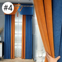 Cortina Opaca De Color Liso Hecha A Medida Para Sala De Estar