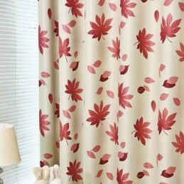 Cortinas Opacas Con Estampado De Hojas Para Sala De Estar