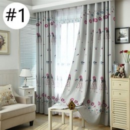 Cortina Con Estampado De Niña De Dibujos Animados, Hecha A Medida, Para Habitación Infantil, Térmica Y Opaca.