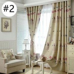 Cortina Con Estampado De Niña De Dibujos Animados, Hecha A Medida, Para Habitación Infantil, Térmica Y Opaca.