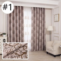 Cortinas Opacas Modernas De Tela Jacquard Con Diseño De Árbol