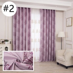 Cortinas Opacas Modernas De Tela Jacquard Con Diseño De Árbol