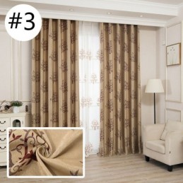 Cortinas Opacas Modernas De Tela Jacquard Con Diseño De Árbol