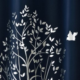 Cortina Opaca Hecha A Medida Cortina Nórdica Minimalista Árboles