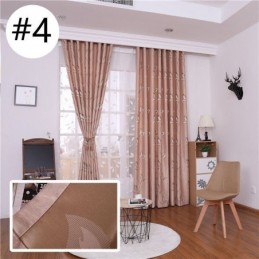 Cortinas Opacas Con Estampado De Hojas Para Sala De Estar