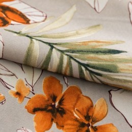 Cortina Moderna Hecha A Medida Cortina Estampado Flores Hogar