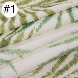 Cortina Opaca Con Estampado Tropical, Hecha A Medida, Con Hojas Americanas De Tul Para Dormitorio.