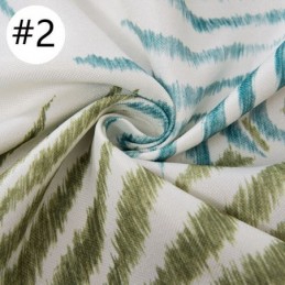 Cortina Opaca Con Estampado Tropical, Hecha A Medida, Con Hojas Americanas De Tul Para Dormitorio.