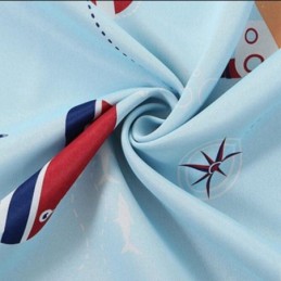 Cortinas Opacas Con Estampado De Dibujos Animados De Barcos Para Niños, Hechas A Medida Para Dormitorio Infantil.