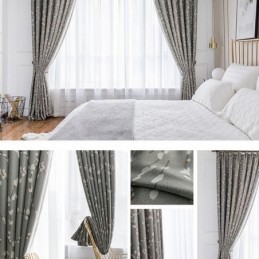 Cortina Moderna Hecha A Medida Cortina Con Estampado Floral Para El Hogar