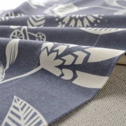 Cortina Moderna Hecha A Medida Cortina De Algodón Con Estampado De Plantas