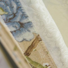 Cortina Opaca Hecha A Medida Con Estampado De Flores Para Ventana