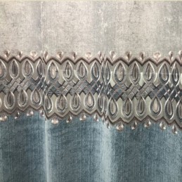 Cortina De Chenilla Hecha A Medida, Moderna, Bordada, Para Sala De Estar.