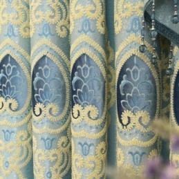 Cortina Moderna Hecha A Medida Cortina Bordada Decorativa