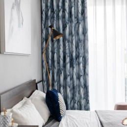 Cortina Moderna Hecha A Medida Cortina Plantas Impresión Hogar