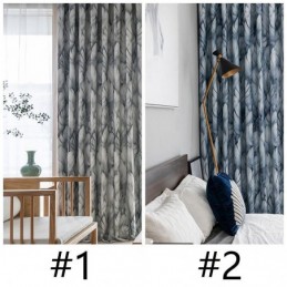 Cortina Moderna Hecha A Medida Cortina Plantas Impresión Hogar