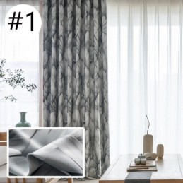 Cortina Moderna Hecha A Medida Cortina Plantas Impresión Hogar