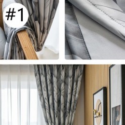 Cortina Moderna Hecha A Medida Cortina Plantas Impresión Hogar