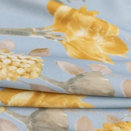 Cortina Moderna Hecha A Medida Cortina Estampado Flores Hogar