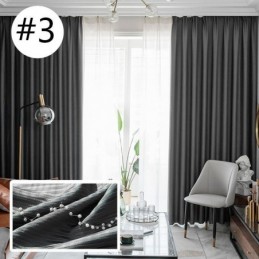 Cortina Para El Hogar Hecha A Medida Cortina Estilo Nórdico Color Liso