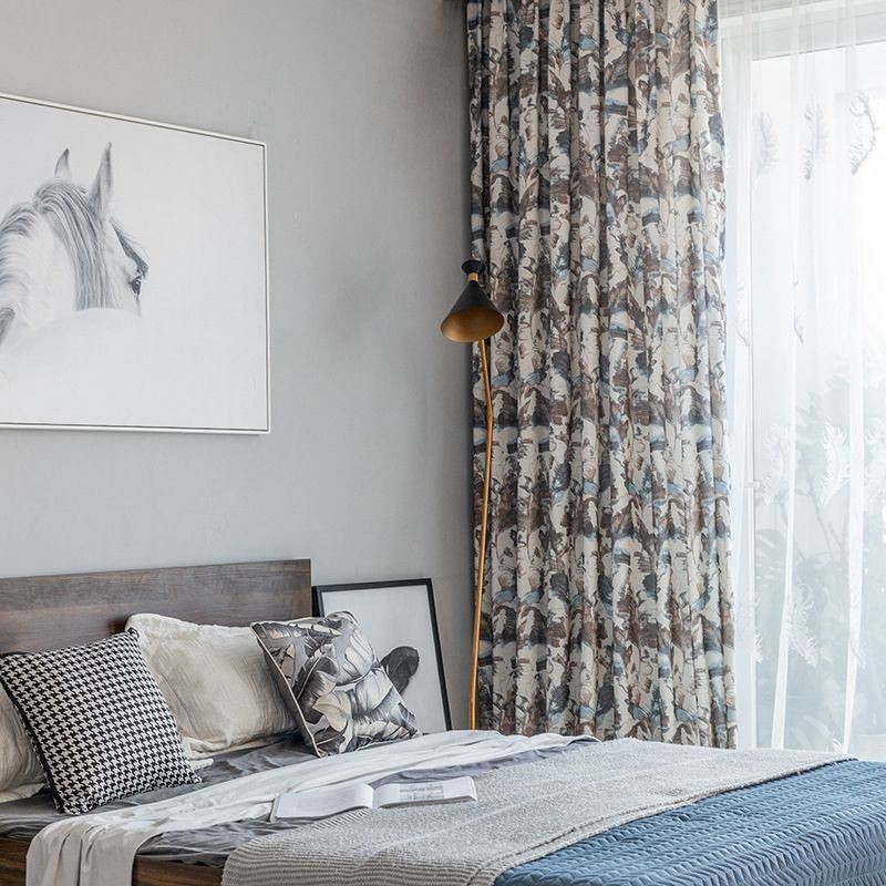 Cortina Moderna Hecha A Medida Cortina Algodón Estilo Sencillo