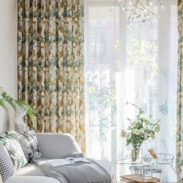 Cortina Moderna Hecha A Medida Cortina Algodón Estilo Sencillo