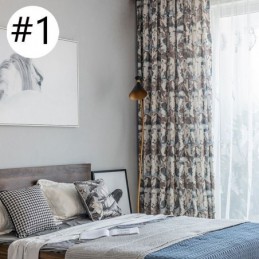 Cortina Moderna Hecha A Medida Cortina Algodón Estilo Sencillo