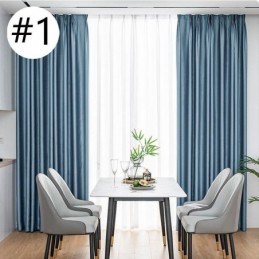 Cortina Para El Hogar Hecha A Medida Cortina Estilo Nórdico Color Liso