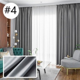 Cortina Para El Hogar Hecha A Medida Cortina Estilo Nórdico Color Liso