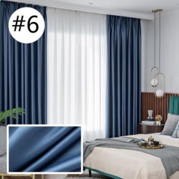 Cortina Para El Hogar Hecha A Medida Cortina Estilo Nórdico Color Liso