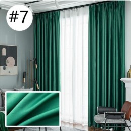 Cortina Para El Hogar Hecha A Medida Cortina Estilo Nórdico Color Liso