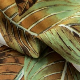 Cortina Moderna Hecha A Medida Cortina Plantas Impresión Hogar