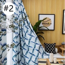 Cortina Moderna Hecha A Medida Con Estampado De Celosía Para El Hogar