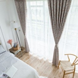 Cortina Moderna Hecha A Medida Impresión De Cortina Inicio