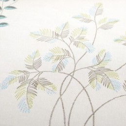 Cortina Nórdica Hecha A Medida Cortina De Algodón Con Estampado De Plantas