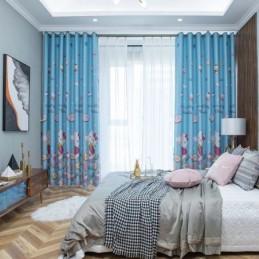 Preciosas Cortinas Opacas Con Estampado De Gatitos